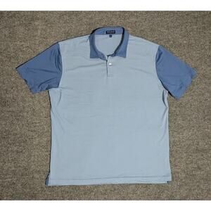 Peter Millar Crown Crafted Polo Mens Size XL Performance Golf Striped